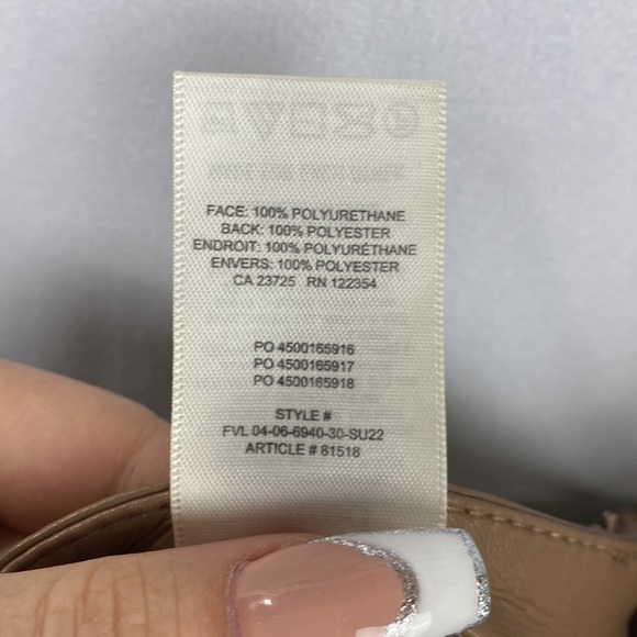 WILFRED The Melina™ Pant High-Waisted Vegan Leather Pants CONSTANT CARAMEL - Picture 15 of 15